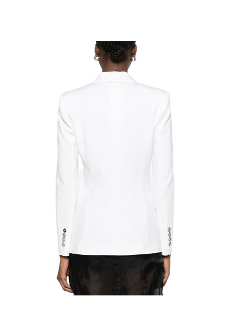 Blazer Pinko donna Signum 104903 A1L3 Bianco giacca monopetto collo rever scuba viscosa bottone PINKO | Giacche | 104903 A1L3Z05